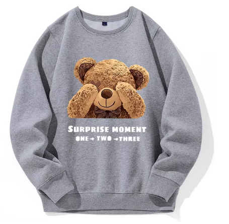 Adèle - Sweat Douillet Motif Ours, design contemporain